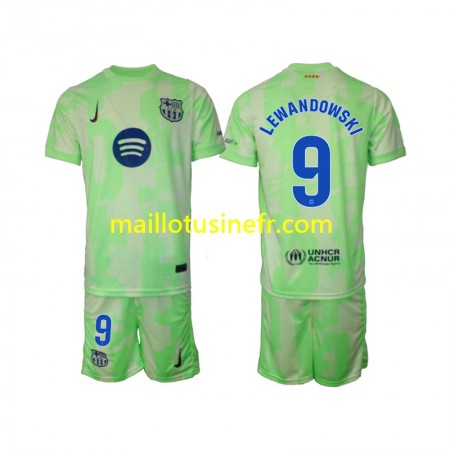 Maillot de Foot FC Barcelone Robert Lewandowski 9 Troisième 2024-25 - Enfant